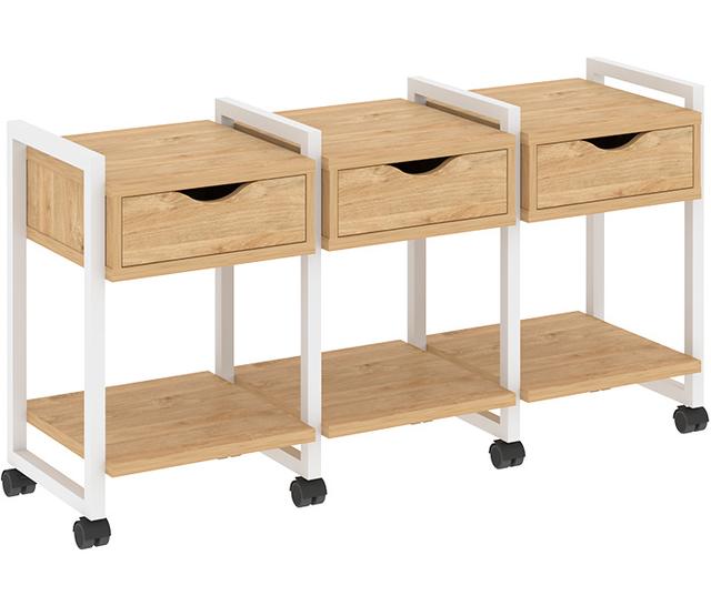 Тумба подкатная RIVA VR.L-TN-4.K White