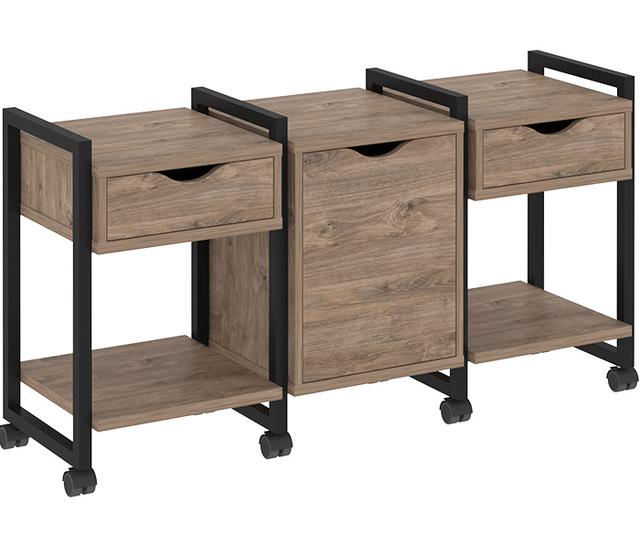 Тумба подкатная RIVA VR.L-TN-6.K Black