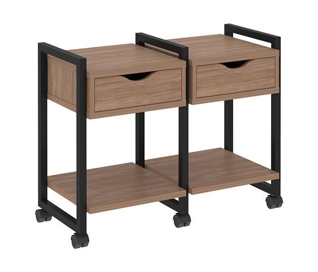 Тумба подкатная RIVA VR.L-TN-1.K Black