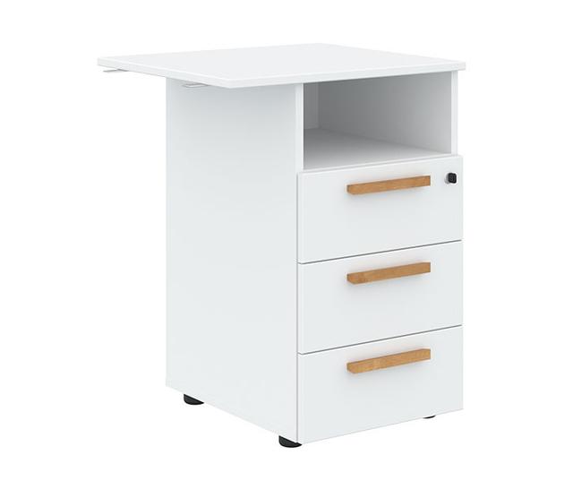 Тумба приставная Forta FLC 3D.2 White