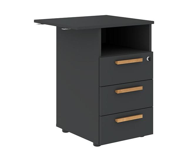 Тумба приставная Forta FLC 3D.2 Anthracite