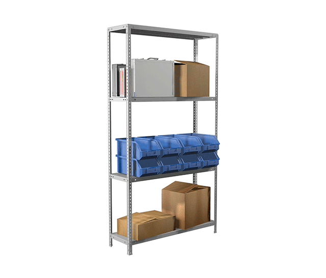 Стеллаж металлический BRABIX MS Plus-185/40-4