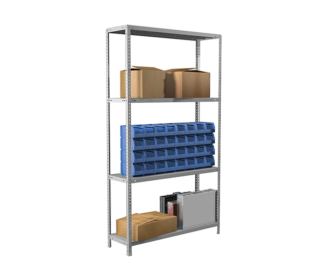 Стеллаж металлический BRABIX MS Plus-185/30-4