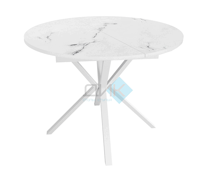 Стол обеденный Dikline RDBS100X White XR
