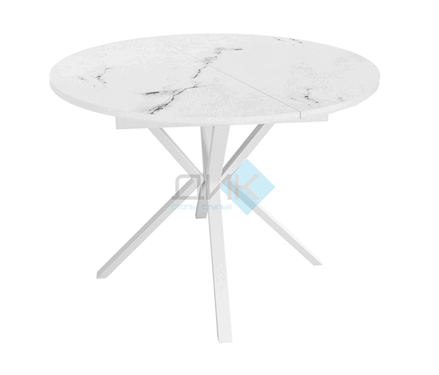 Стол обеденный Dikline RDBS100X White XR